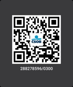 QR kód pro podporu závodníka Jonáš Včeliš
